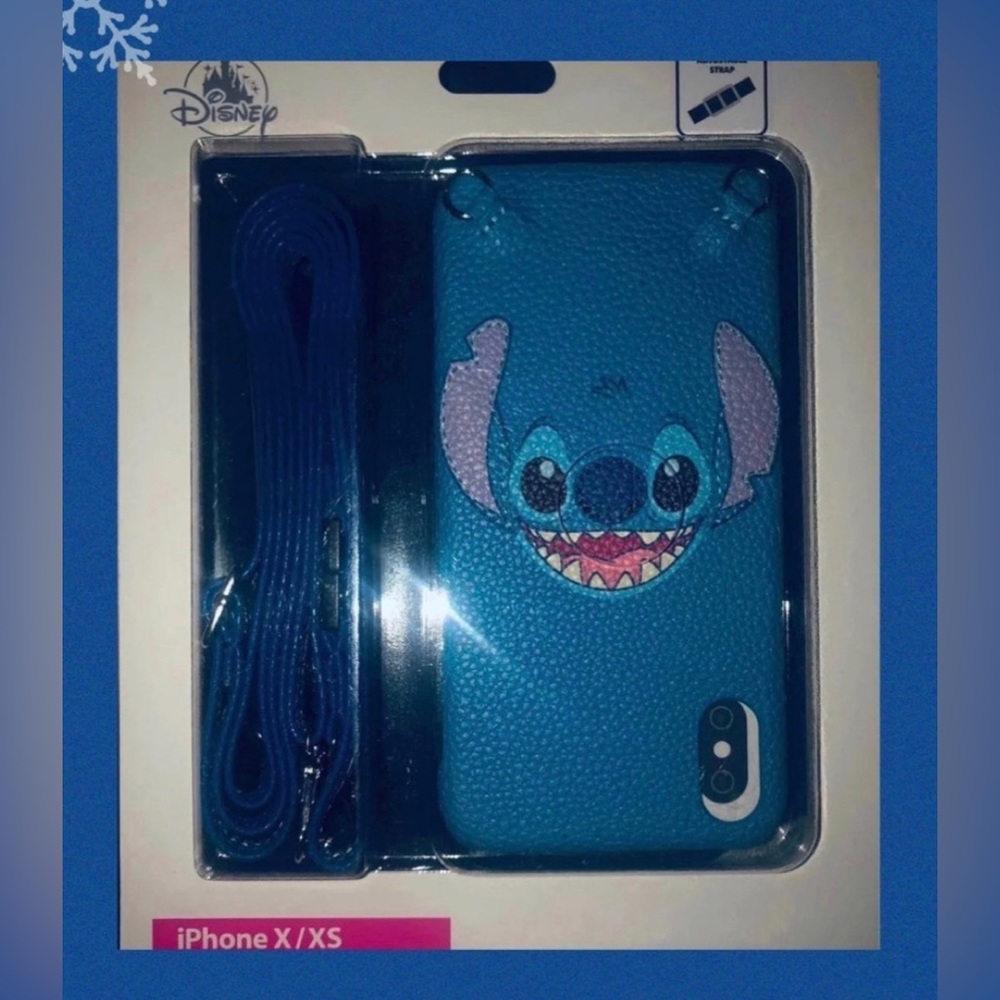 Disney Stitch Iphone X/Xs Case Strap Repurpose luggage Tag or Bag Charm NWT